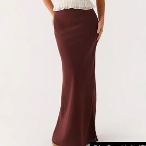 Peppermayo brown maxi skirt